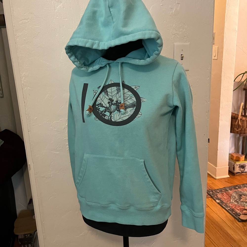 Tentree Teal Graphic Hoodie